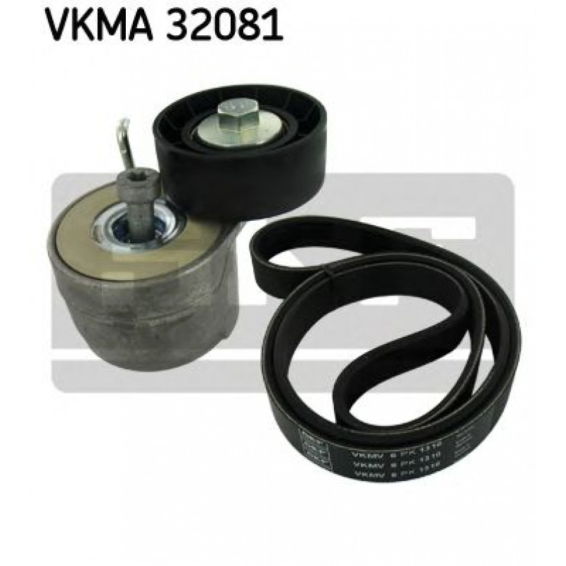 VKMA 32081 SKF Комплект доріжкового ремня (ролик, ремінь)
